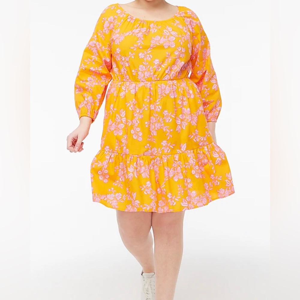 NWT J Crew LS Scoopneck mini dress